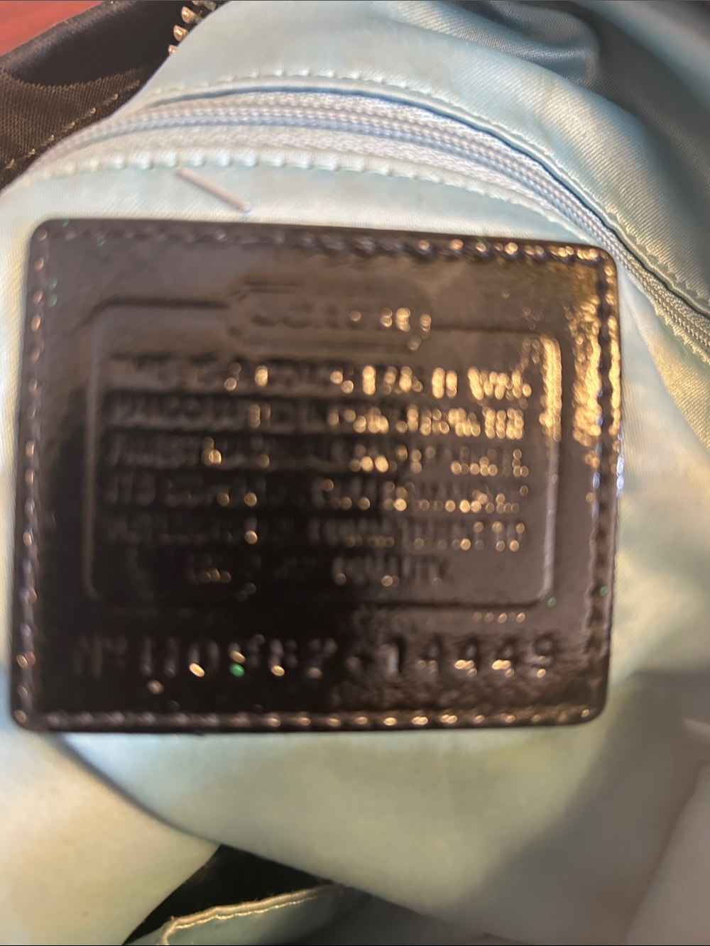 Coach Black Signature C Logo Tote with Silver Hardware - Picture 8 of 12